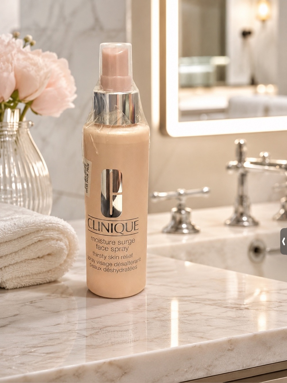 Clinique Moisture Surge Face Spray — Soft Pink Hydration Mist,
